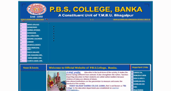 Desktop Screenshot of pbscollegebanka.org